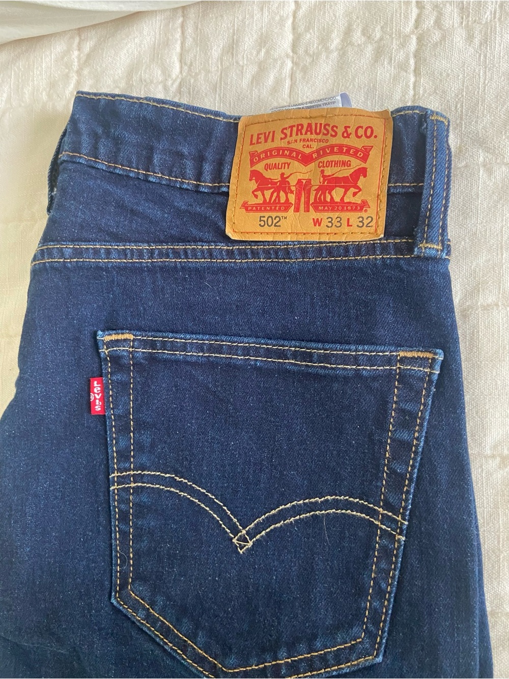 Levi's 502 Blue Slim Straight Men's Jeans